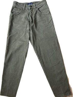 GAP Olive Denim Cropped Pants